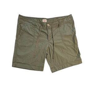 Olive Green Utility Mossimo Supply Shorts Womens 11 Cotton Drawstring Gorpcore